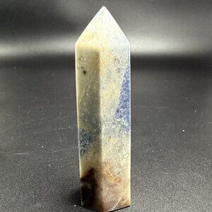 Natural Blue Aventurine Tower Stone Obelisk Reiki Healing Crystal 4.5" 222g